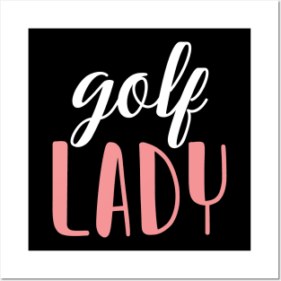 golf lady - golf girl Posters and Art